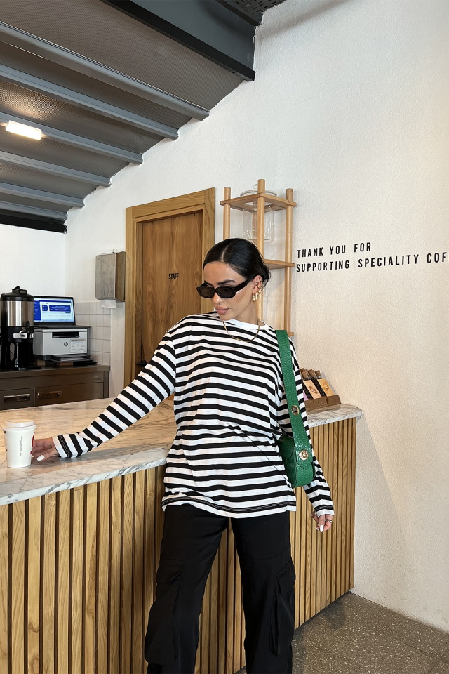 Black Lined Sweat ATE2109 - 5