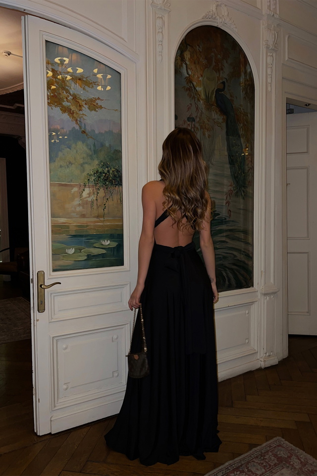 Black Long Dress ATE2028 - 4