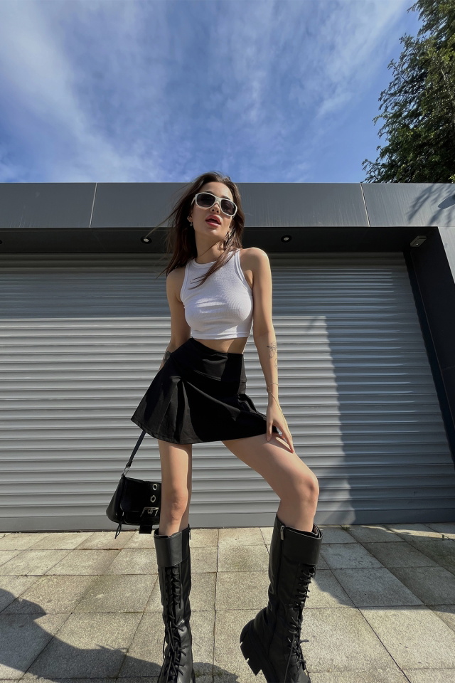 Black Mini Skirt ATE6520 - 2