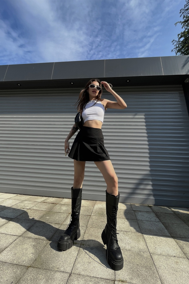 Black Mini Skirt ATE6520 - 3