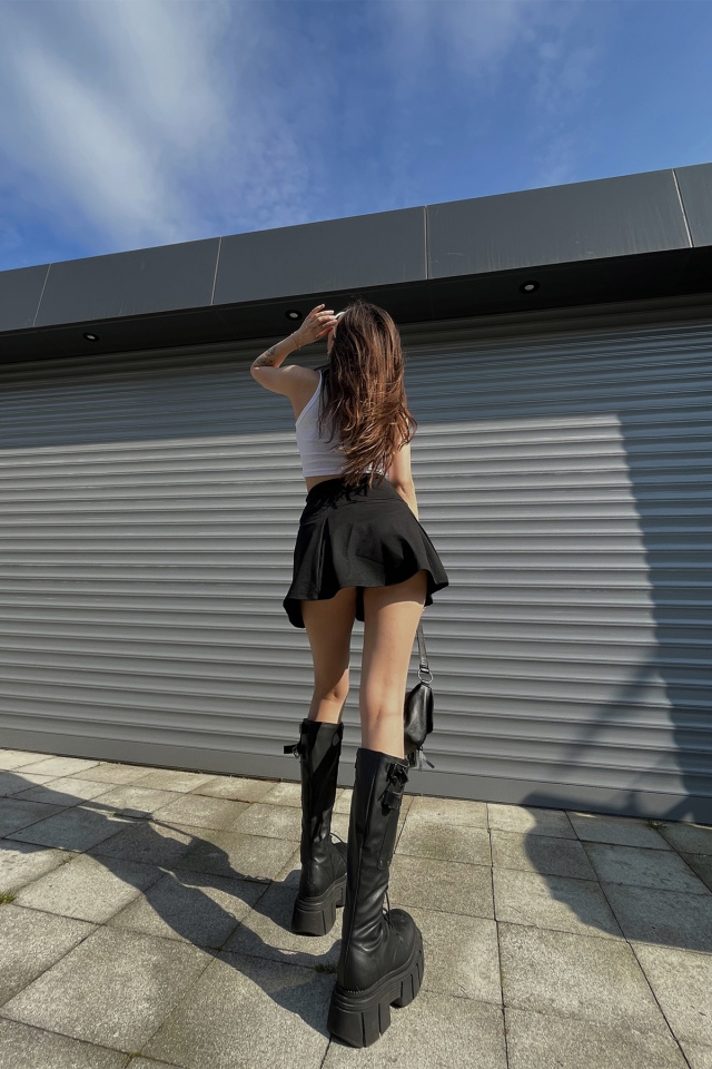 Black Mini Skirt ATE6520 - 4