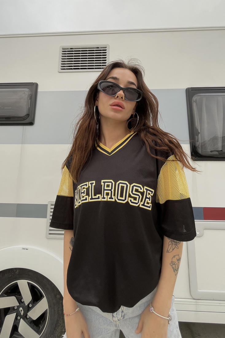 Black Oversize Printed Tshirt ATE6686 - NONAME