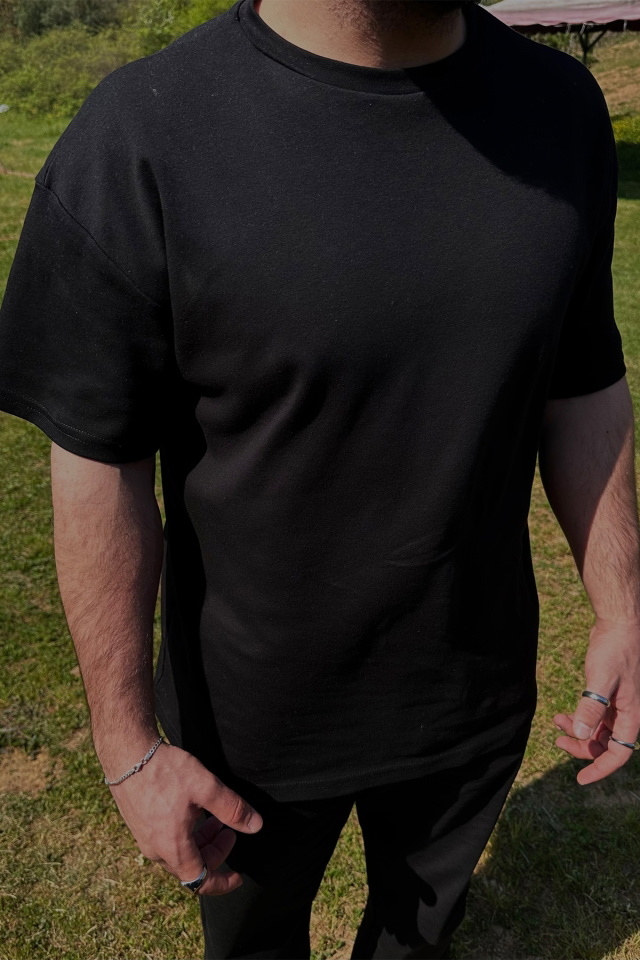 Black Oversize Tshirt ATE6215 - 2