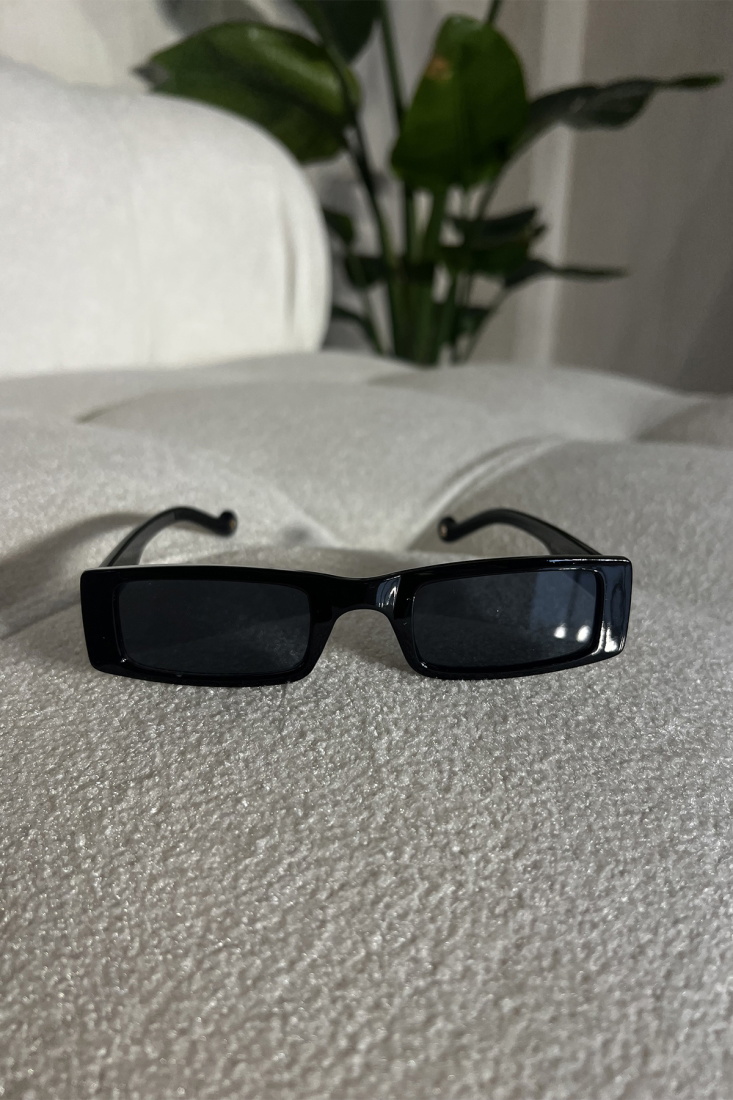 Black Rectangle Sunglasses ATE6748 - 