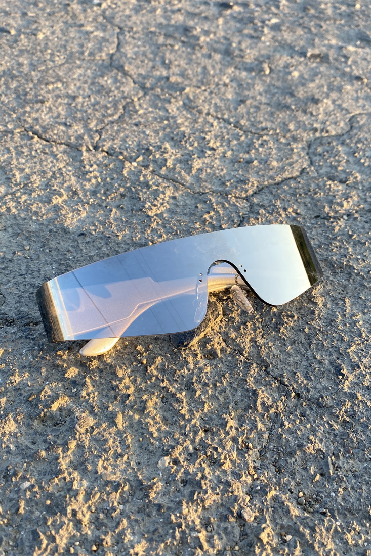 Black Rectangle Sunglasses ATEL44 - 