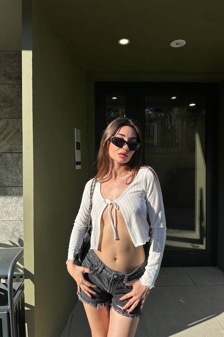 Black Rupture Jean Shorts ATE7152 - EYYO