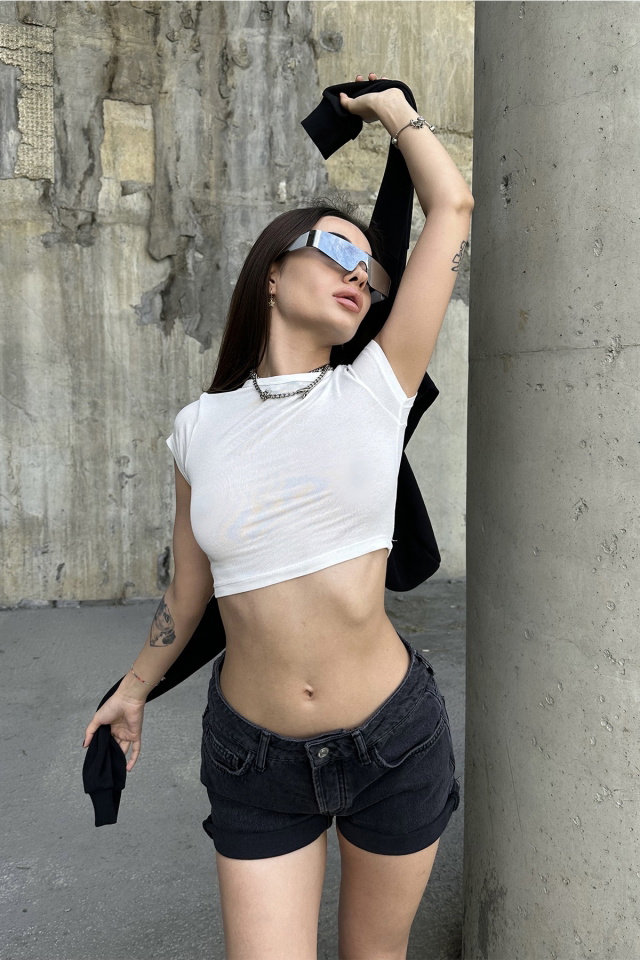 Black Rupture Jean Shorts ATE7164 - 3