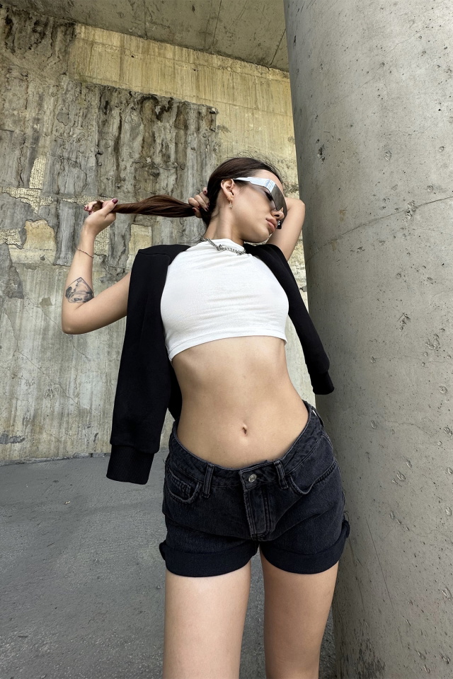 Black Rupture Jean Shorts ATE7164 - 2