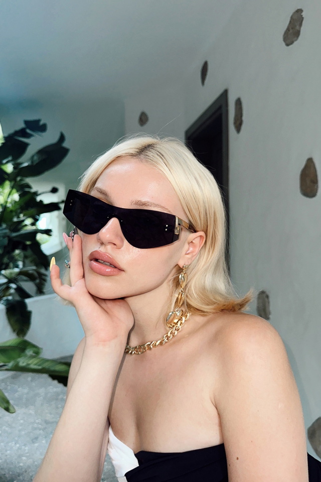 Black Thin-Frame Glasses ATEL2290 - 1