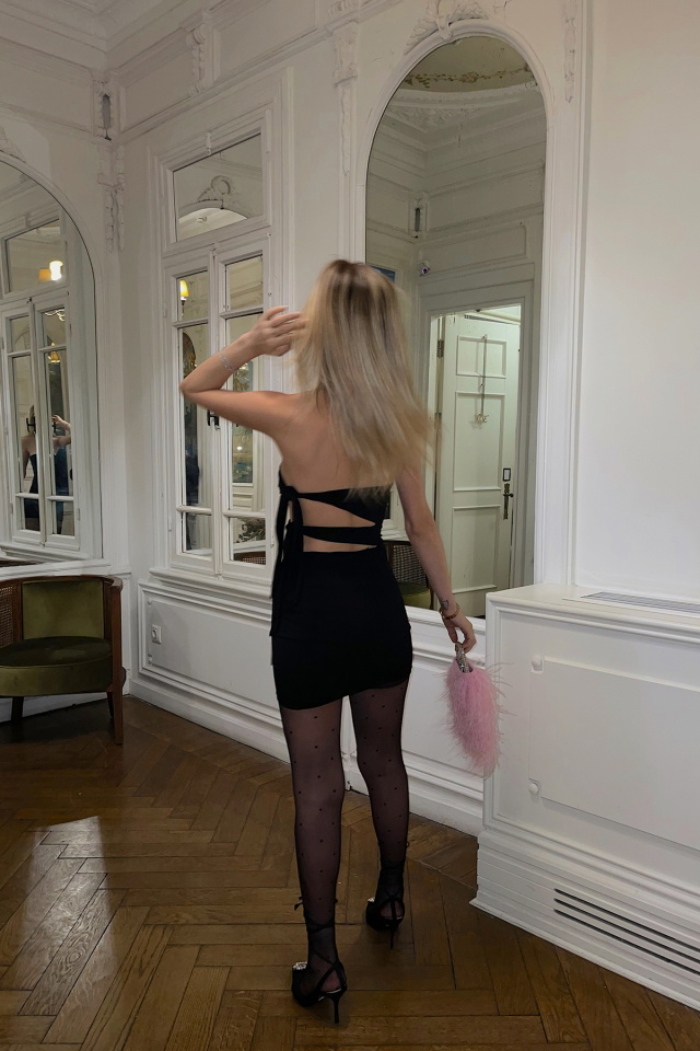 Black Alissa Dress EY203 - 7