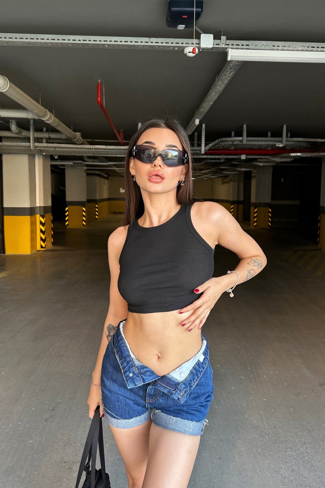 Blue Denim Shorts ATE7147 - 4