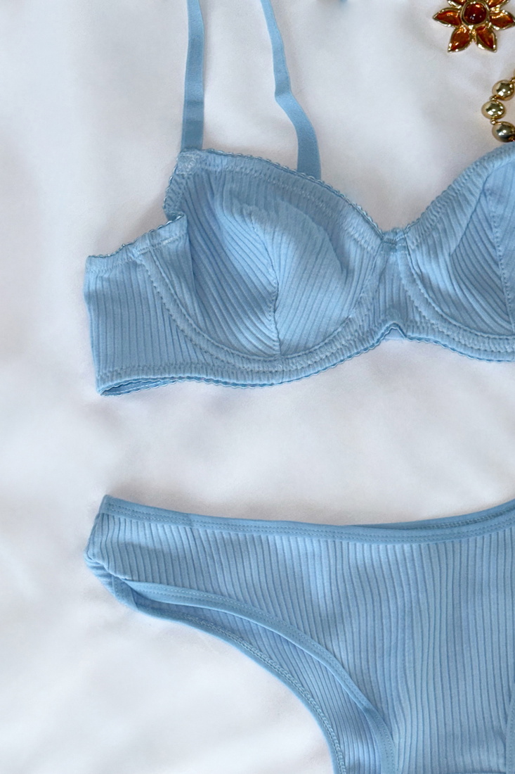 Blue Knitted Underwear ATE-2877 - EYYO