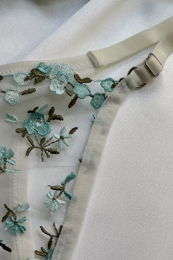 Blue Lace Detail Underwear ATE-1675 - EYYO