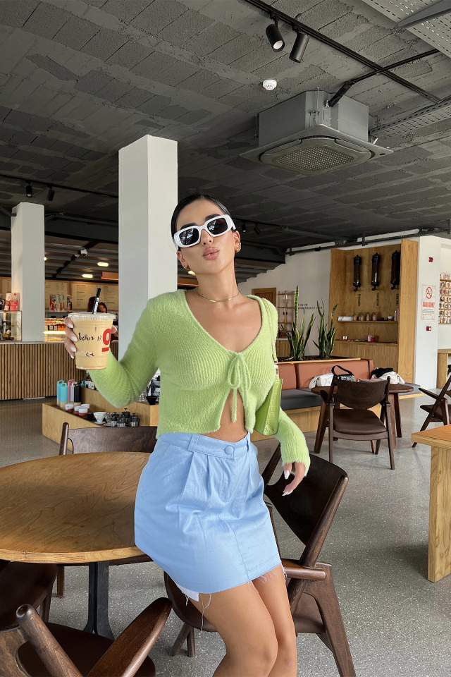 Blue Mini Skirt ATE1991 - 2