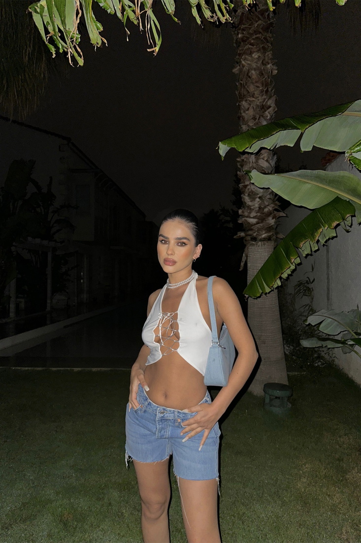 Blue Rupture Jean Shorts ATE7163 - EYYO