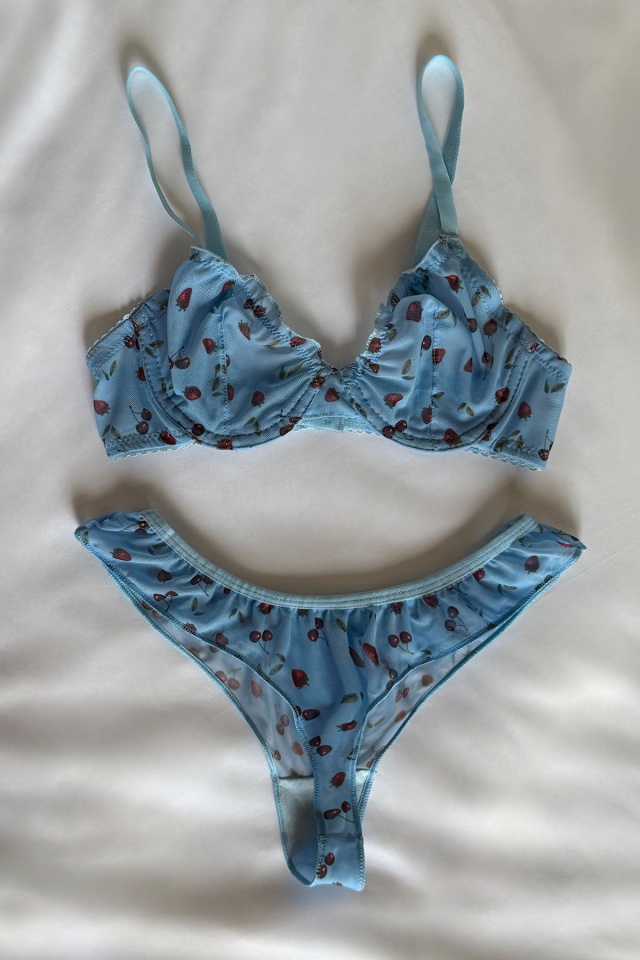 Blue Suspender Underwear ATE-2865 - 1