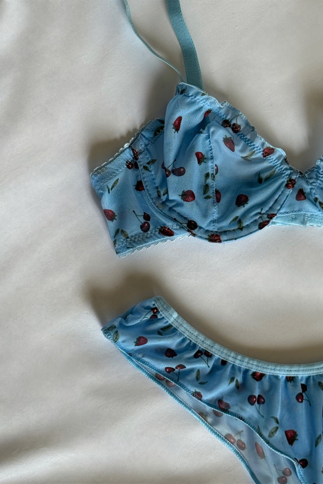 Blue Suspender Underwear ATE-2865 - 2