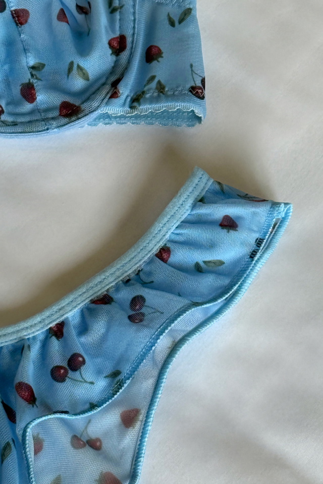 Blue Suspender Underwear ATE-2865 - 3