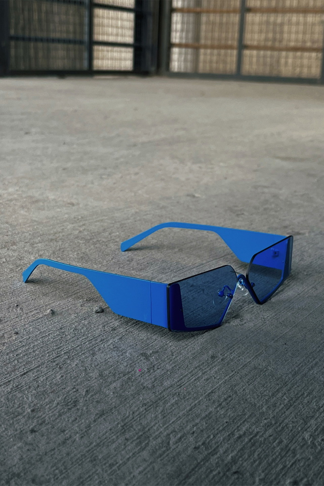 Blue Thick Rimmed Glasses ATE4313 - 7