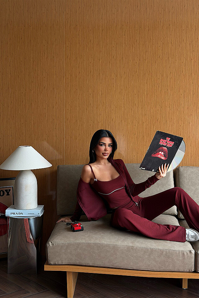 Bordo 5'lı Yoga Set