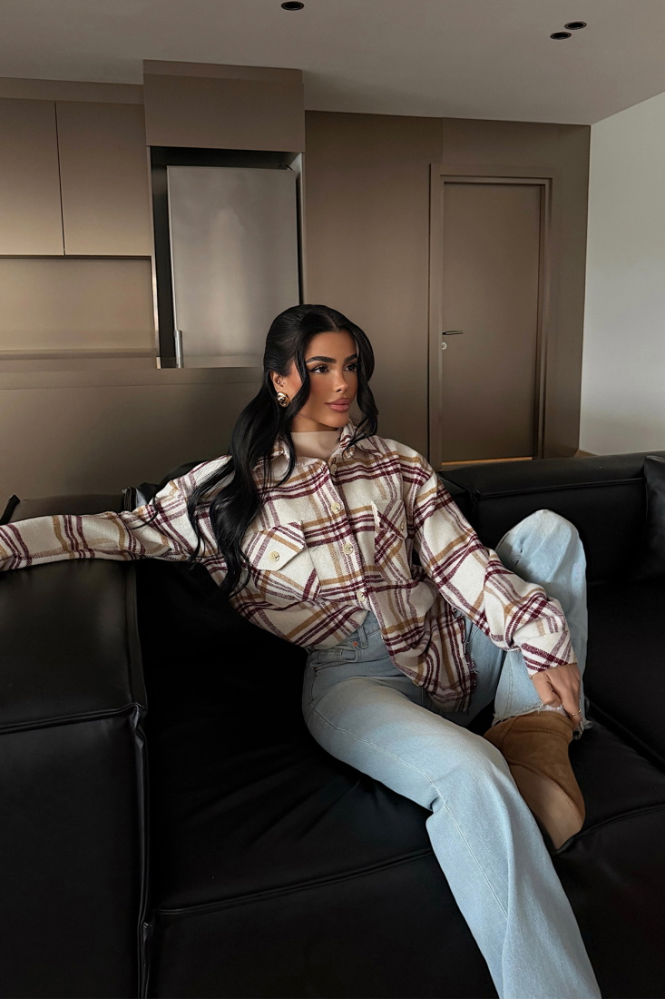 Bordo Gorgonia Gömlek ATE-4244 - EYYO