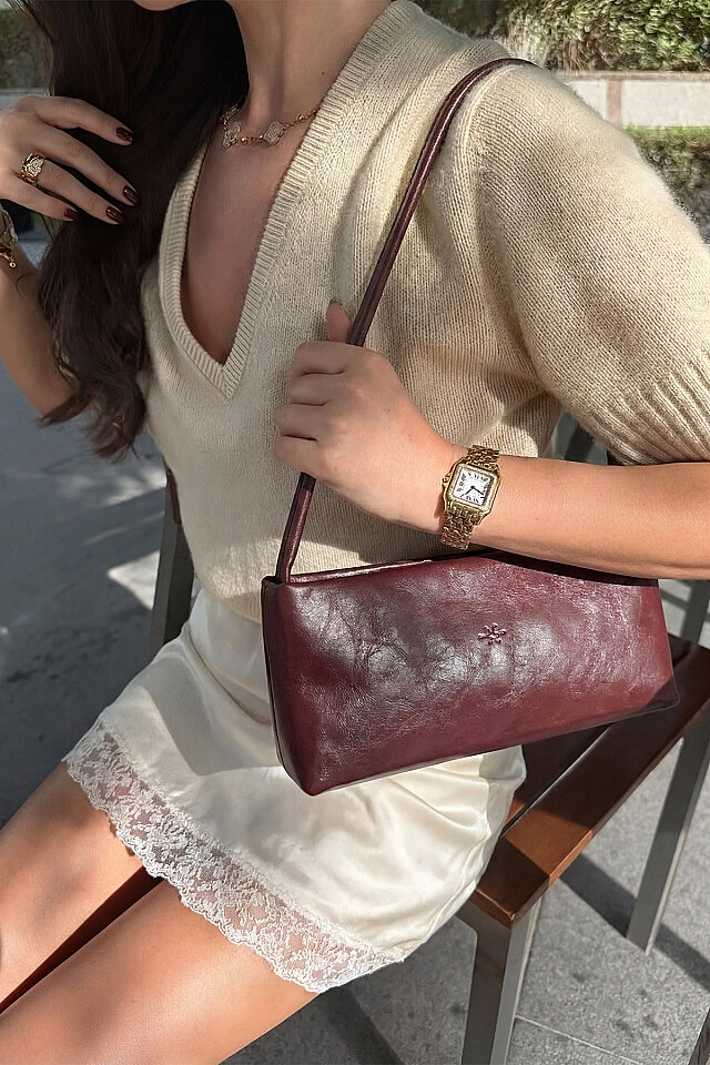 Bordo Kozhata Deri Çanta ATE-2586 