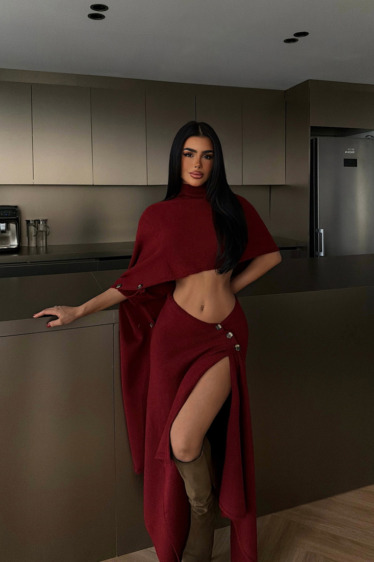 Bordo Suzette Triko Takım (1)