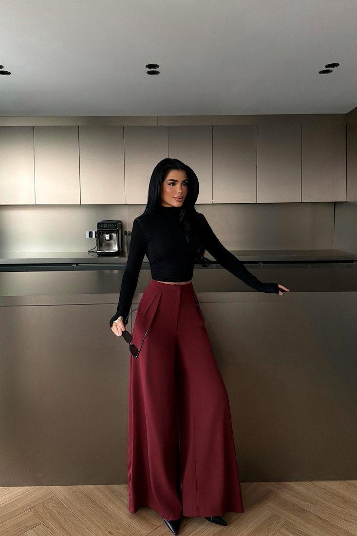 Bordo Biasy Pantolon ATE-2559 - EYYO