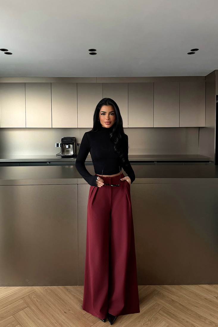 Bordo Biasy Pantolon ATE-2559 - EYYO