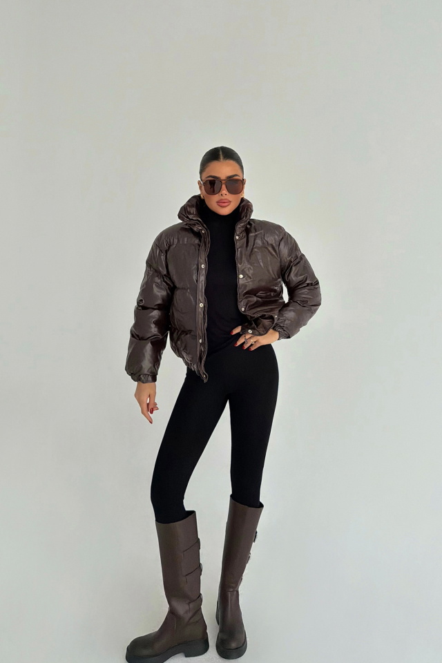 Bordo Sorrel Şişme Mont ATE-3802 