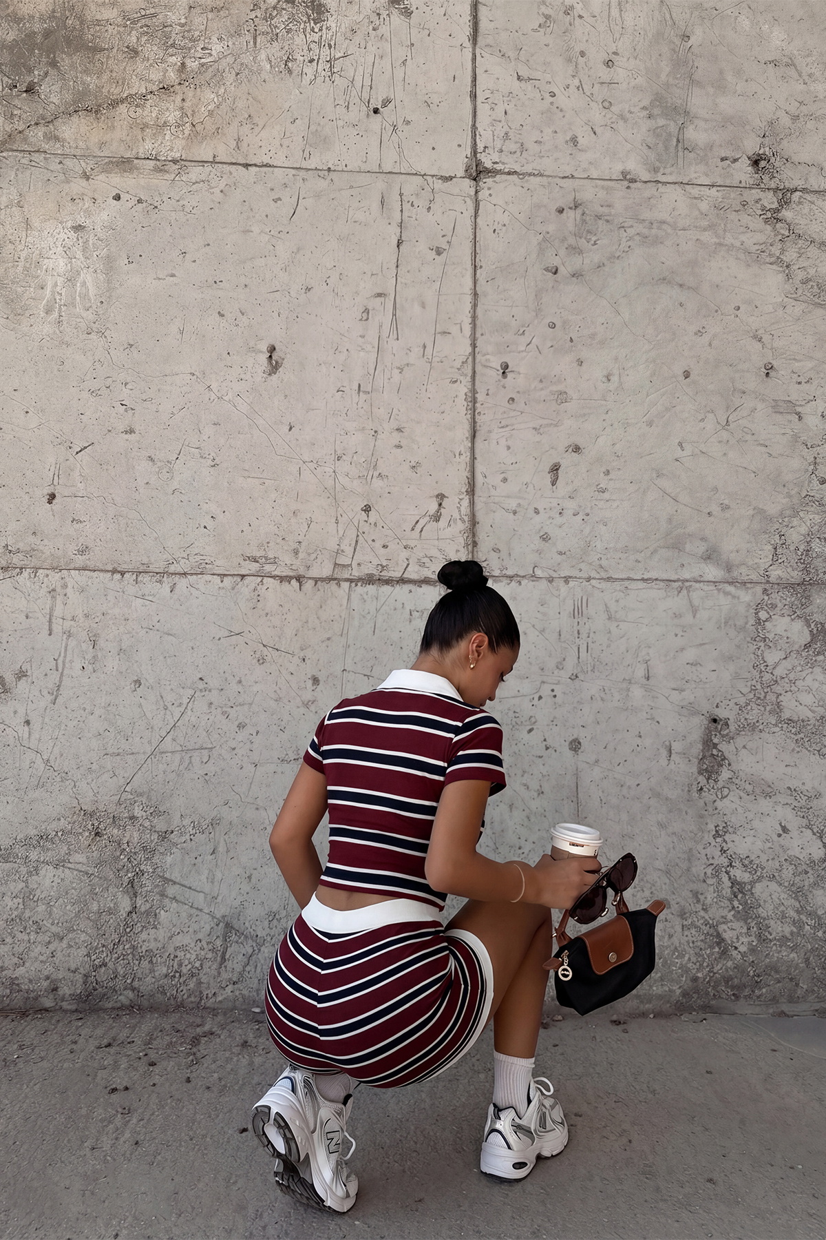 Bordo Şortlu Takım - 4
