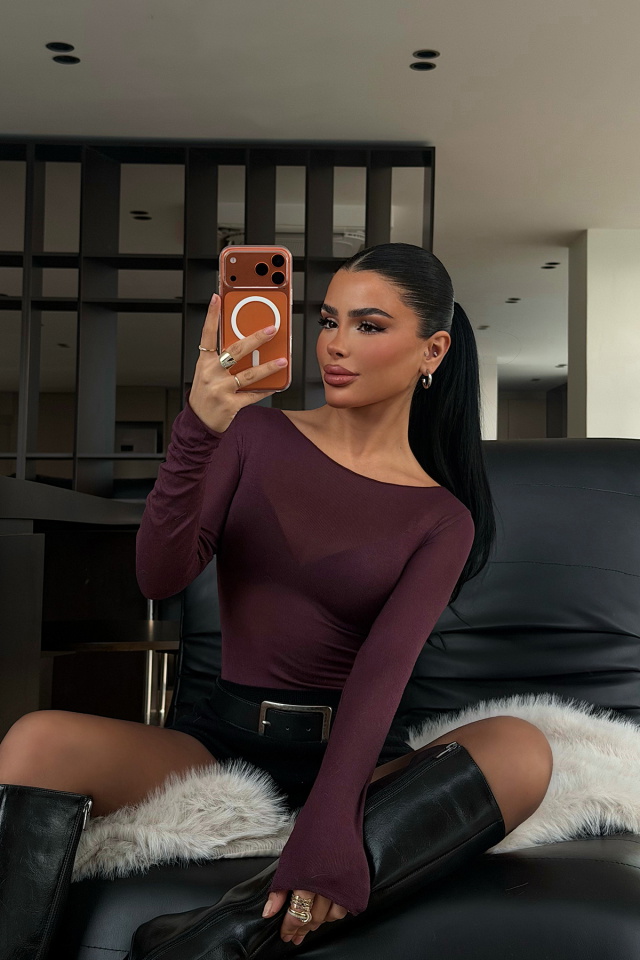 Bordo Intims Transparan Body ATE-4587 - 1