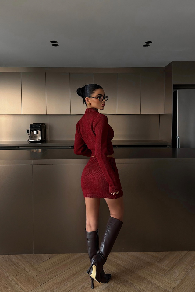 Bordo Adiana triko takım ATE-4622 - 4