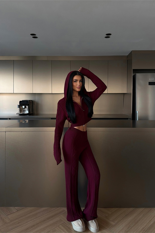 Bordo Ruvina Triko Takım ATE-4508 - 1