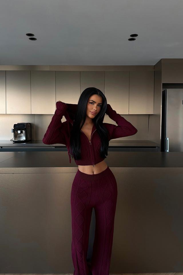 Bordo Ruvina Triko Takım ATE-4508 - 3