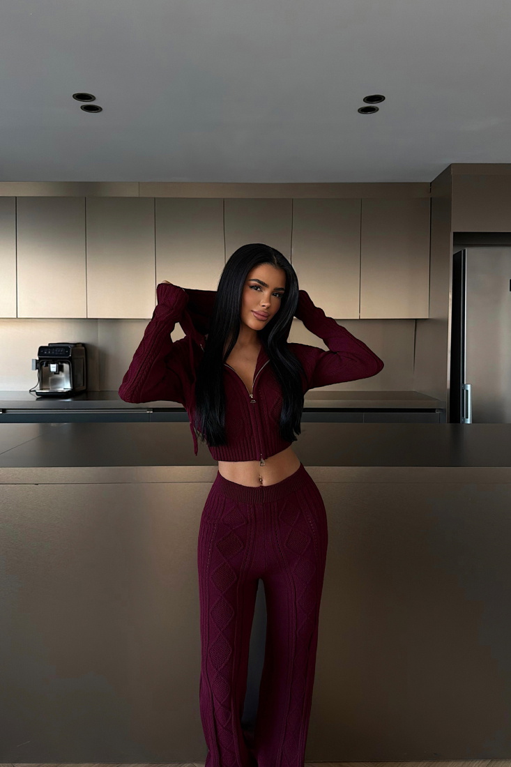 Bordo Ruvina Triko Takım ATE-4508 - EYYO