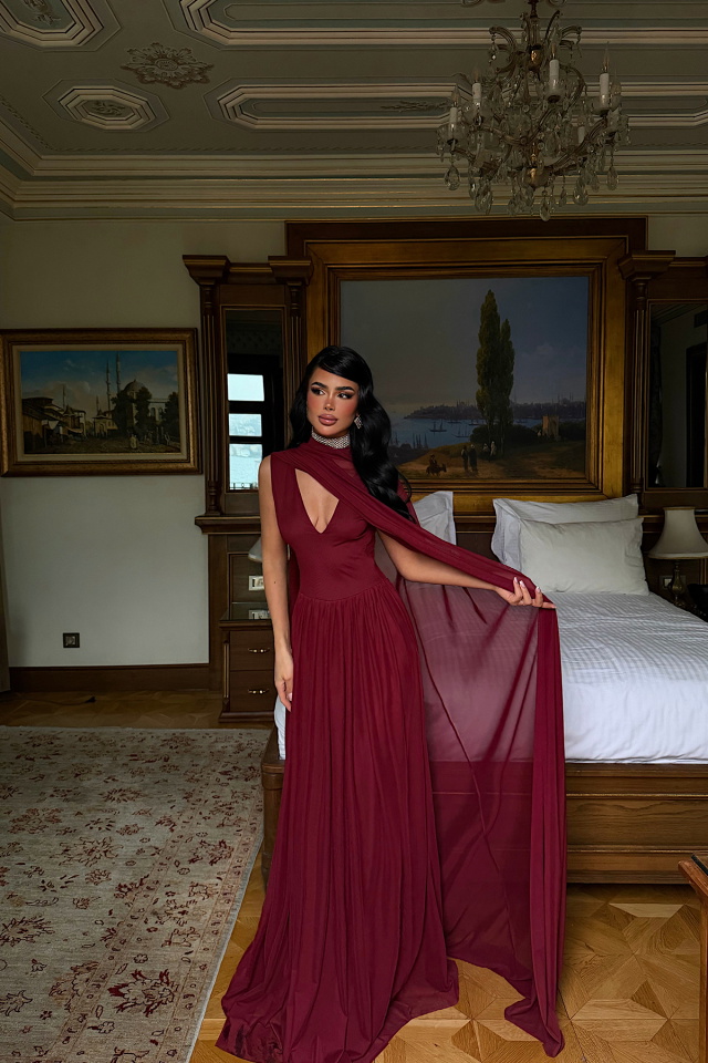 Bordo Marika Elbise ATE-4791 - 2