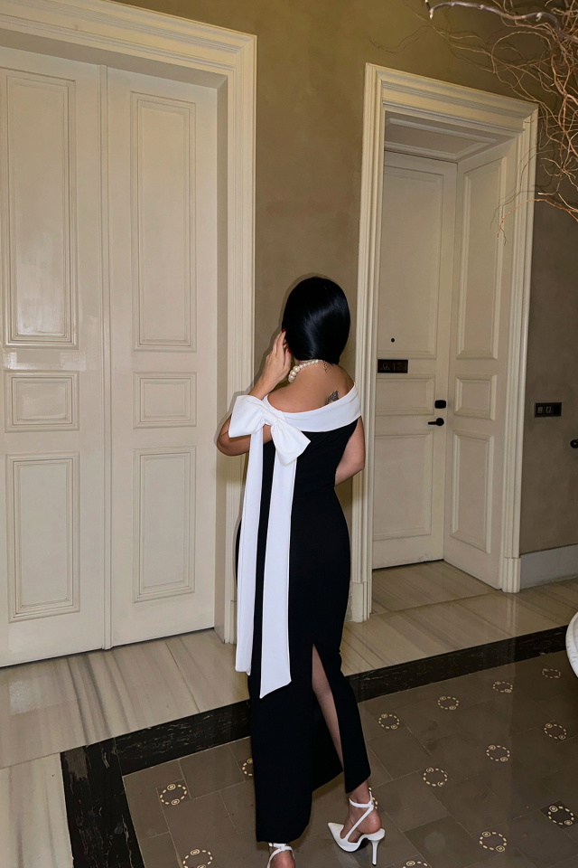 Brıanna Çift Renk Midi Elbise ATE-0774 - 5