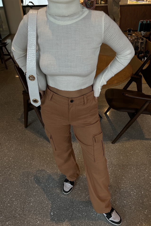 Brown Cargo Pocket Pants ATE2877 - 2