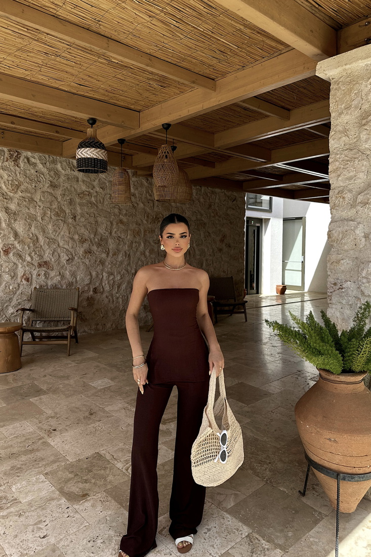 Brown Tanisa Set ATE6132 - EYYO