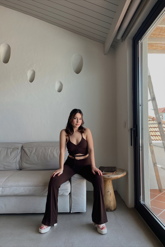 Brown Front Open Detail Overalls ATE1248 - 5