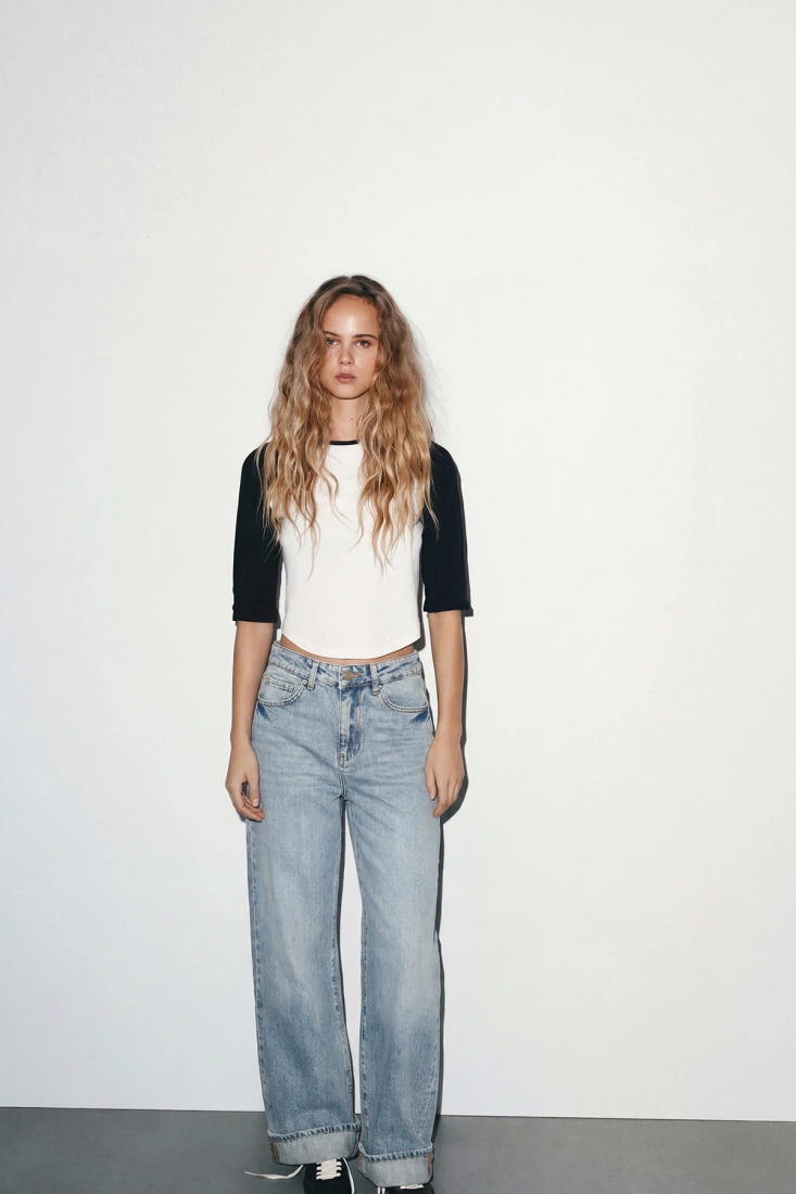 Buz Mavisi Düğme Detay Pantolon ATE-5065 - EYYO