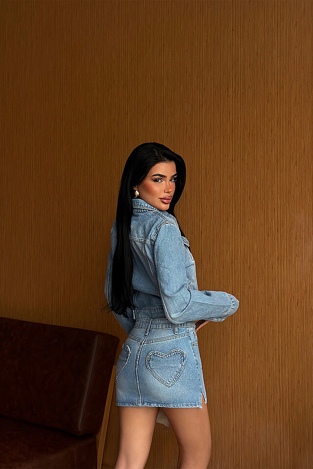 Buz Mavisi Eyfid Denim Takım ATE-5553 - 4