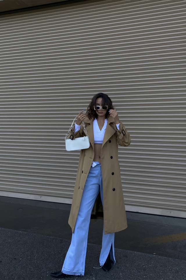 Camel Belted Sleeve Trenchcoat ATE1997 - 7