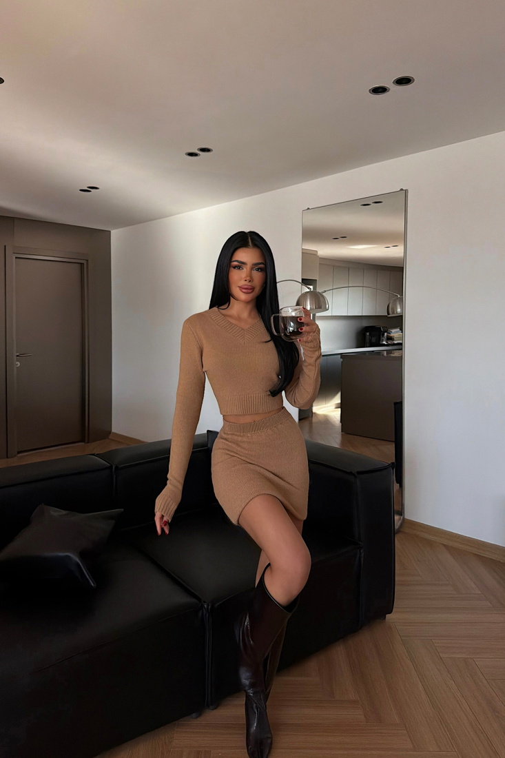 Camel İlue Triko Takım ATE-4371 - EYYO