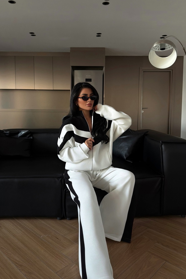 Beyaz Bennyc Eşofman Takımı ATE-4027 - 3