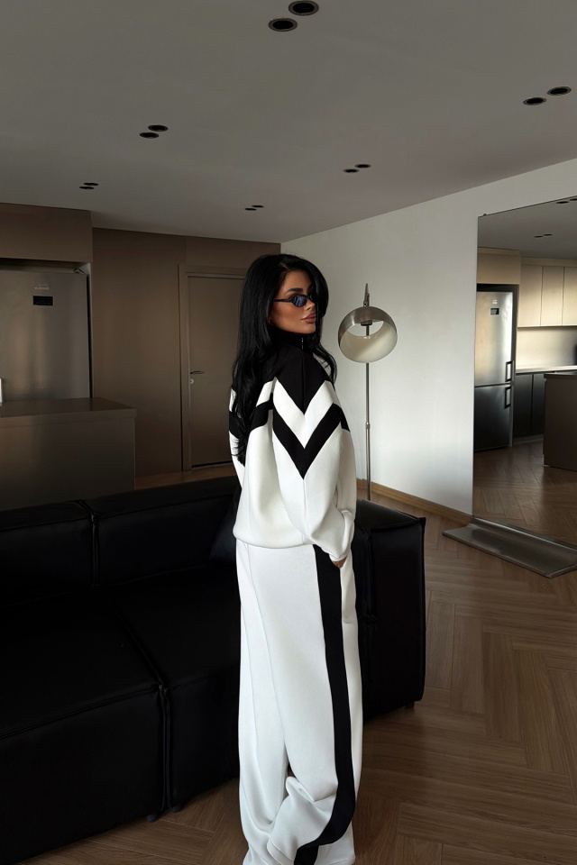 Beyaz Bennyc Eşofman Takımı ATE-4027 - 4