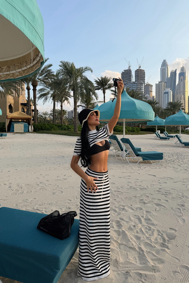 Ebby Çizgili Triko Takım ATE-4826 - 5