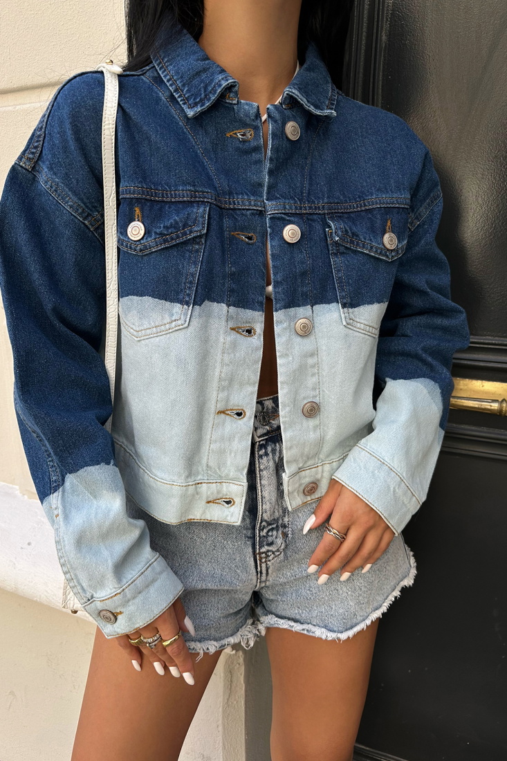 Çift Renk Gömlek Yaka Ceket ATE8163 - EYYO