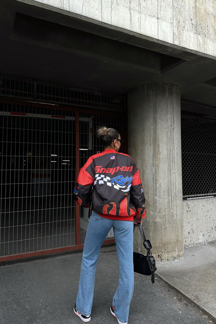 Çift Renk Önü Yazılı Kolej Ceket ATE-0525 - EYYO